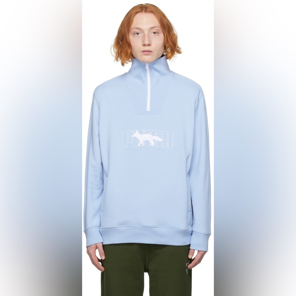 Maison Kitsune x Puma Light Blue Sweater